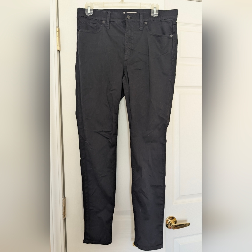 Madewell Women's Sateen Black Skinny Jeans